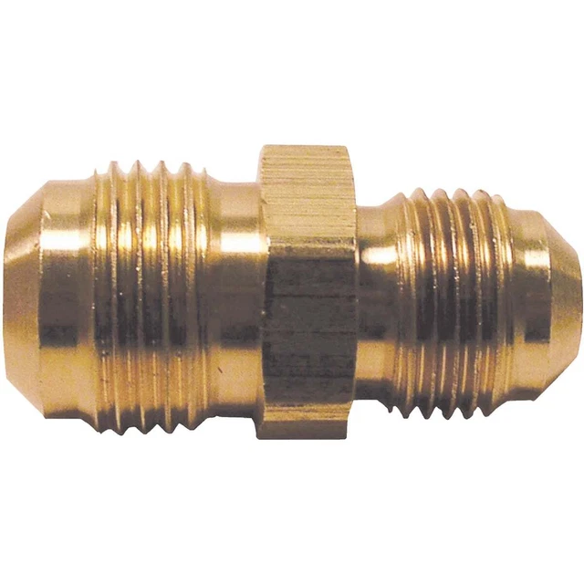 Do it 3/8 In. X 1/4 In. Brass Low Lead Reducing Flare Union 459042 Pack of 20