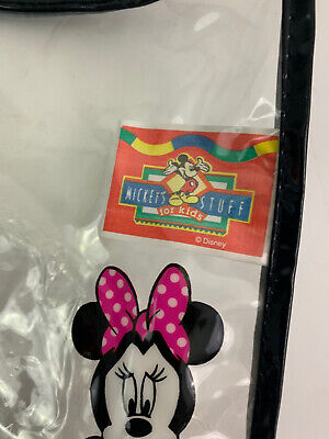 Vintage 90s Mickey's Stuff for Kids Minnie Mouse Tote Bag Umbrella Set Disney 3
