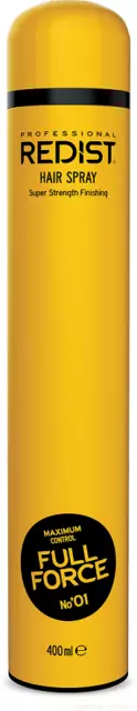 3 x Redist Hair Spray Full Force 01 - 400ml Haar Spray starker Halt, volle Kraft