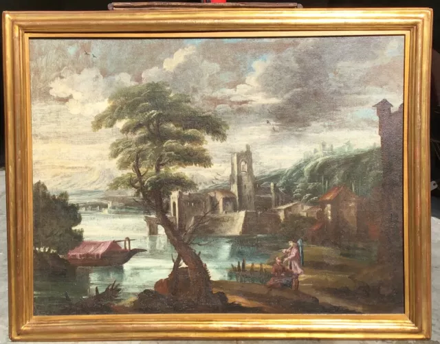 18th or 19th Century Old Master Painting Italian Landscape