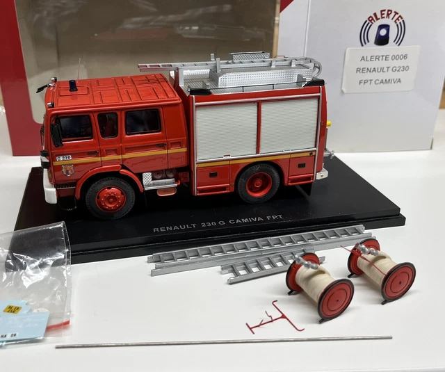 Camion De Pompiers Dodge Double Cabine Alerte 0021 - Commune De Saint Août - 1/43