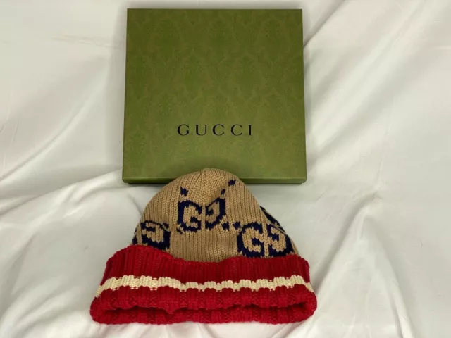 Gucci GG Cotton Beanie Medium Made in Italy - VWG 319786 Gucci GG Cotton Beanie Medium Made in Italy - VWG 319786