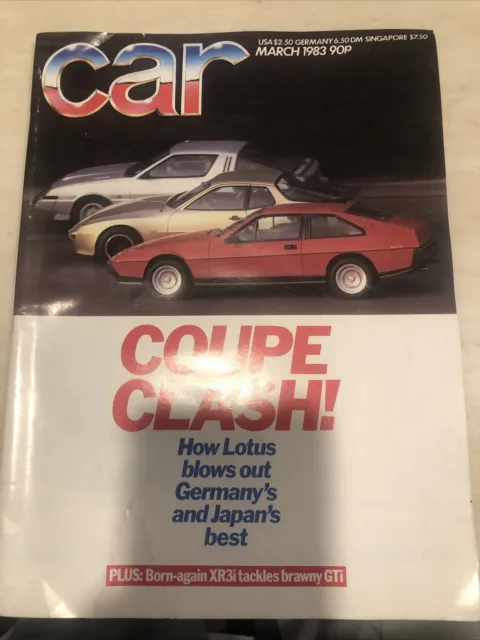 CAR MAGAZINE MARCH 1983 - Coupe Clash! Lotus $8.99 - PicClick
