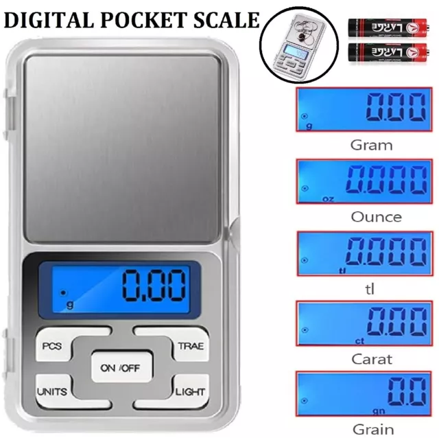 0.01g Mini Pocket Digital Scales Balance Gram Jewellery Precision Weight NEW