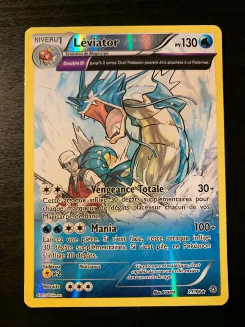 Carte Pokémon REVERSE FullArt Léviator 21/98 XY7 Origines Antiques FR