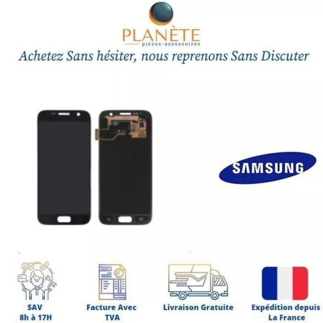 Original Ecran LCD Complet Noir Sans Châssis Pour Samsung Galaxy S7 (ReLife)