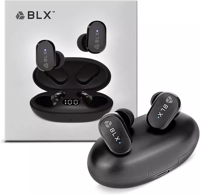 BLX Earbuds Dual Stereo TWS Wireless Bluetooth 5.1 Earphones with Charging Case