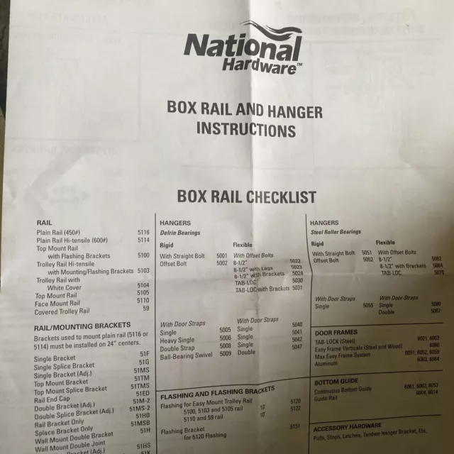 National Hardware N112-102 5005 Box Rail Hangers in Zinc (set of 2) 2