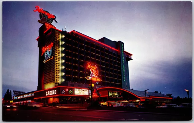 South Lake Tahoe Nevada Harvey's Resort Hotel Chrome Postcard