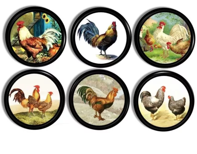 Decorative Rooster Kitchen Cabinet Door Knob Rustic Barn Chicken Decor Pulls