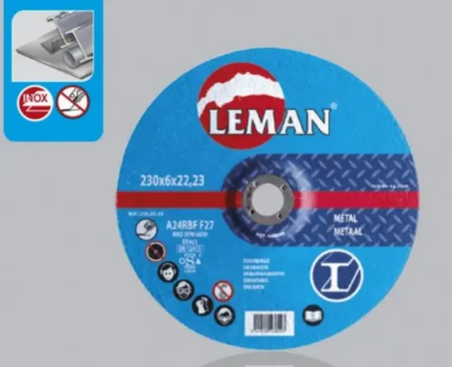 LEMAN : 25 disques tronçonnage métal 230 x Al 22 x Ep 3 mm