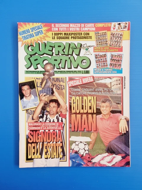 Magazine Guerin Sportivo 41-1997 – Inzagi, Del Piero, Baggio, Di Canio – état D'usage