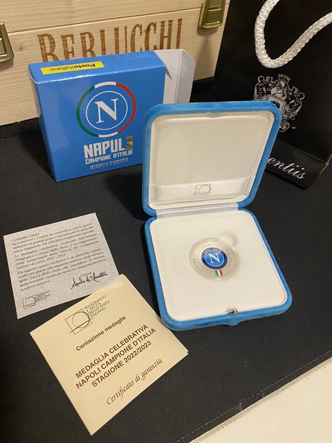 Medaglia ufficiale SSC Napoli Campione d'Italia 2024-2025, in argento