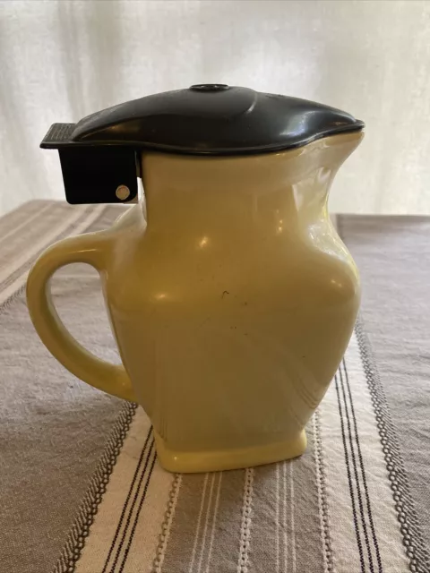 Vintage Fowler Ware Ceramic Yellow Jug
