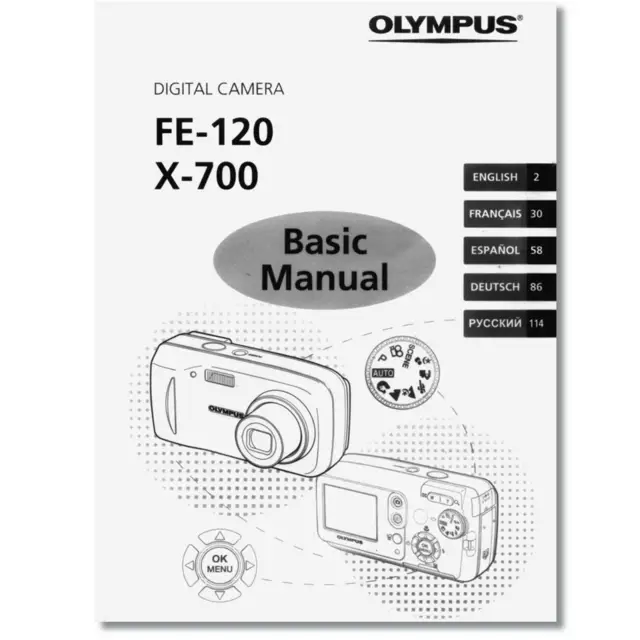 Olympus FE-120 Camera Original Operating Manual Instructions User Guide Book