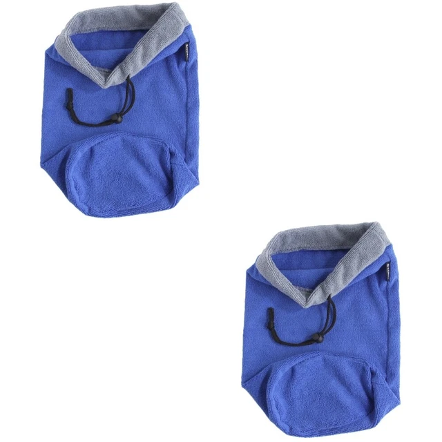 2 Count Sac Serviette De Bain Hamster Lit Lapin Accessoires Absorbant