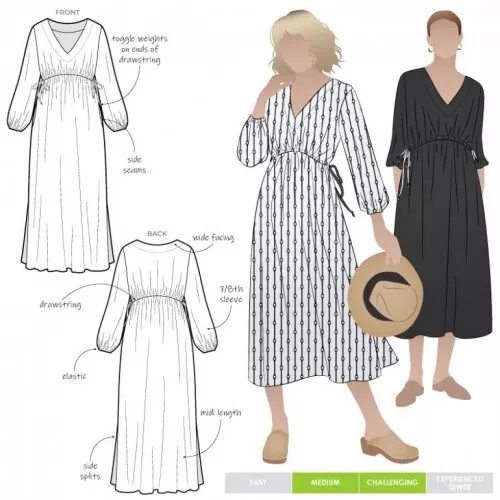 Style Arc Sewing Pattern Naomi Dress Women Sizes 10-22