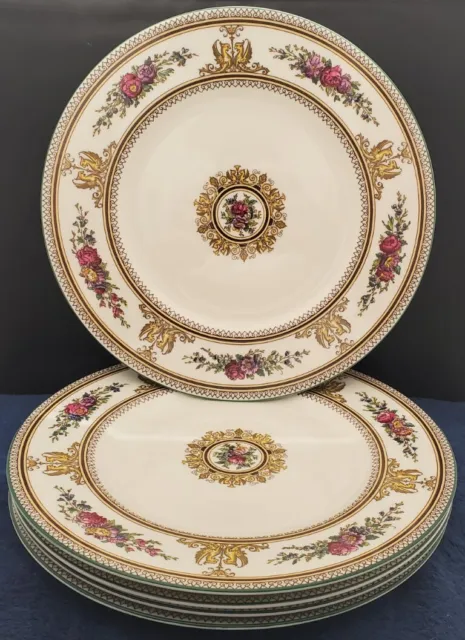 Set of 5 Wedgwood Columbia White (W595) Dinner Plates