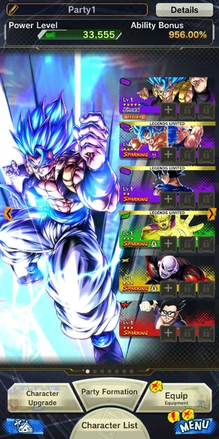DB Legends - Gogeta Ultra + Blue Boys + Gokui + Piccolo Orange + Jiren + Gohan