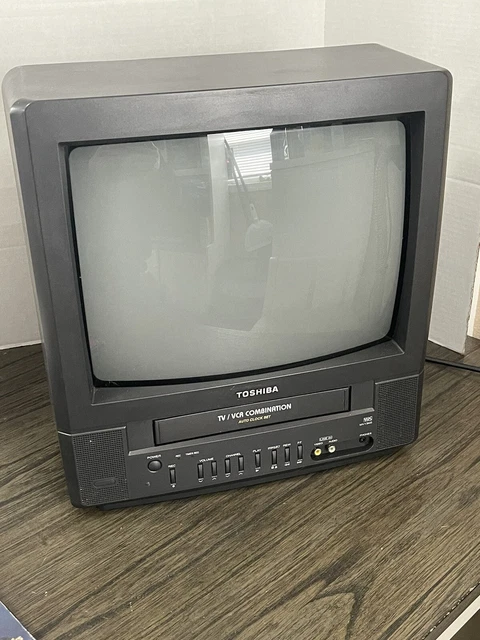 Toshiba MV13M3 13" CRT TV VCR VHS Combo Retro Gaming (Read description)