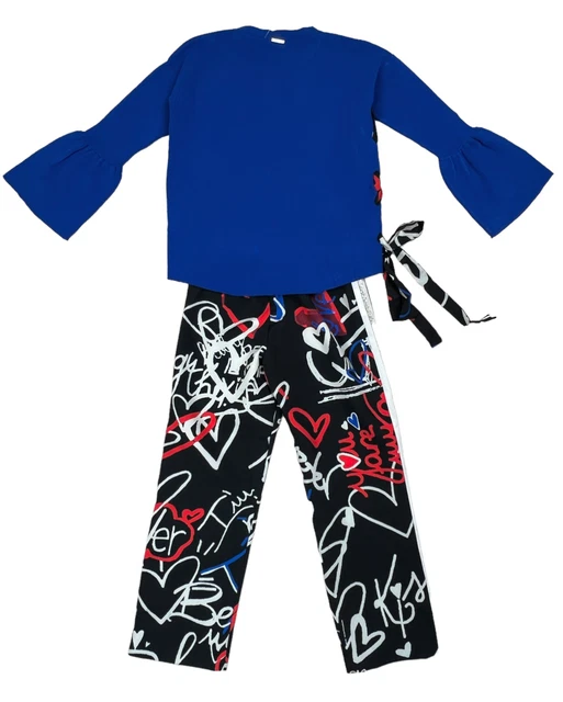 Loredana Sweatshirt Top Tshirt Trouser Pants 2pc Set RRP £279 AGE 4 Girls A912
