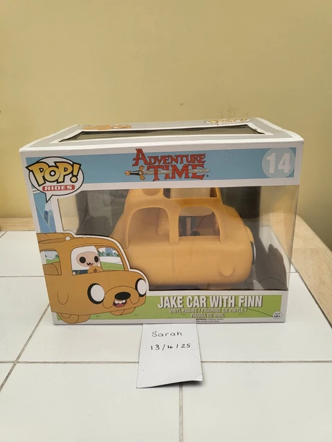 FUNKO POP RIDES Adventure Time Jake Car with Finn #14 Vinyl Cartoon TV ...