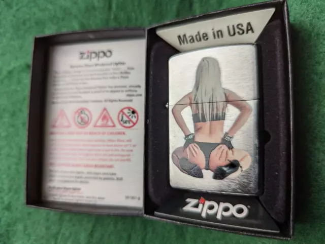 Zippos Lighter Sitting BLONDE In Original Box. 2016
