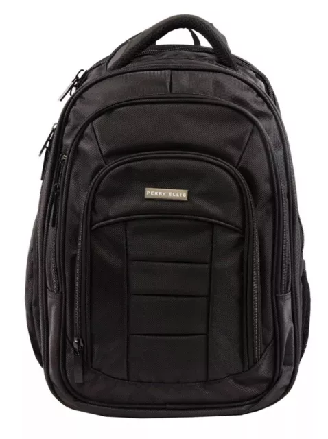PERRY ELLIS M150 Backpack Black 🏭 $35.00 - PicClick