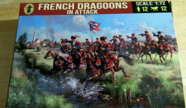 STRELETS Miniatures 1/72 – 253 - French Dragoons in Attack (1700 WSS)