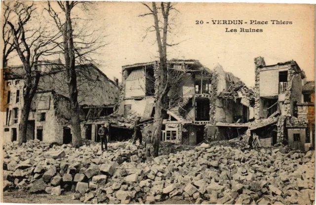 CPA Verdun-Place Thiers-Les Ruines (187472)