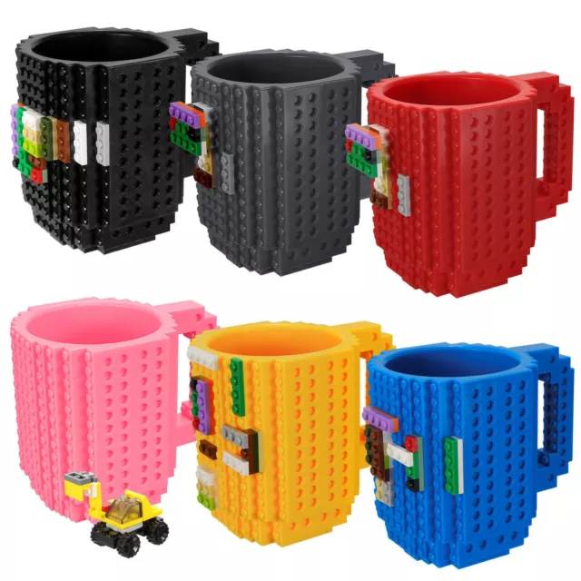 Building Bricks DIY Puzzle Mugs Construction Blocks Kid Gift Coffee Milk Tea Cup