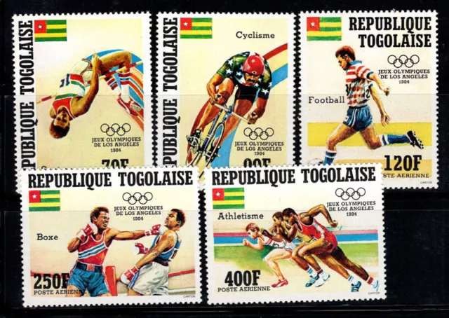 Togo 1984 Mi. 1746-1750 Postfrisch 100% Olympische Sommerspiele, Los Angeles