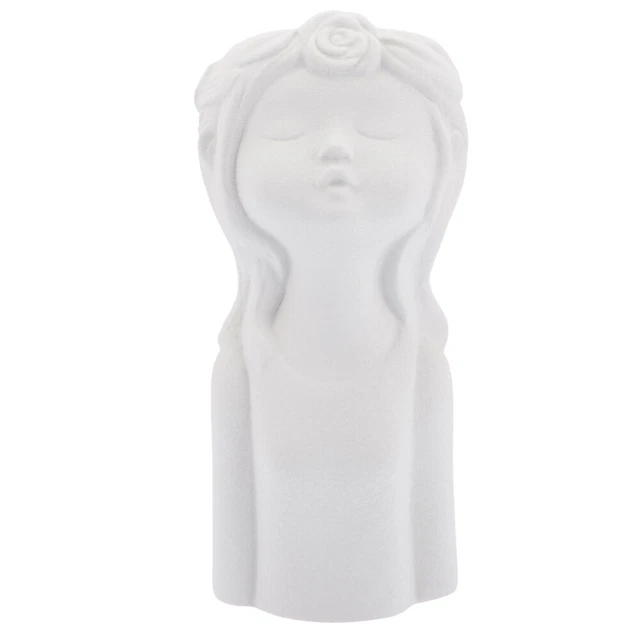 Mini Vaso In Ceramica Bianca Yushu Con Foro Drenaggio – Piccolo Contenitore Per Piante Grasse E Cactus, Con Sottovaso - 3