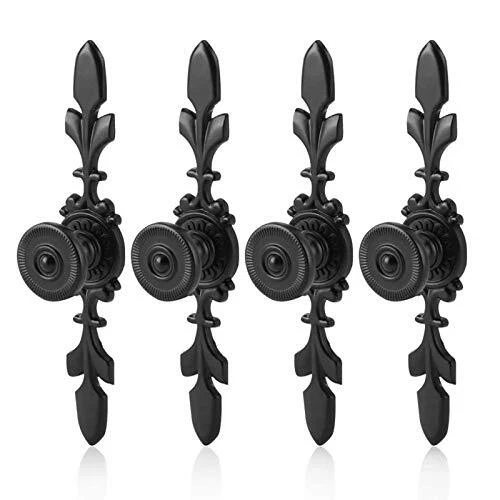 4 Pièces Boutons de Porte Poignée Style Vintage, Poignée D'armoire Rétro en A...