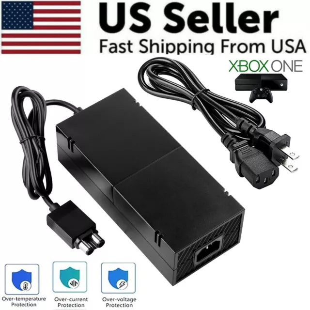 For Microsoft XBOX ONE Console AC Adapter Brick Charger Power Supply Cord Cable