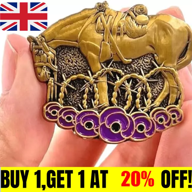 Limited Edition War Horse Remembered Brooch, Handmade Brooches Buttons Pins