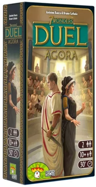 Agora Expansion 7 Wonders Duel 2 Player Board Card Game Asmodee ASM SEV15