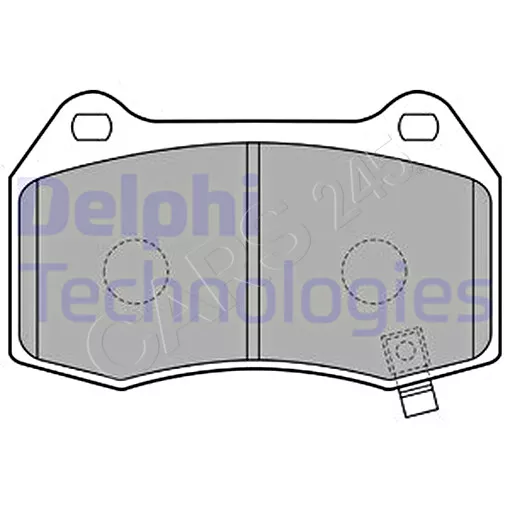 DELPHI Scheibenbremse Bremsbelagsatz Für NISSAN 350 Z Coupe 02-09 D10F0-CD026