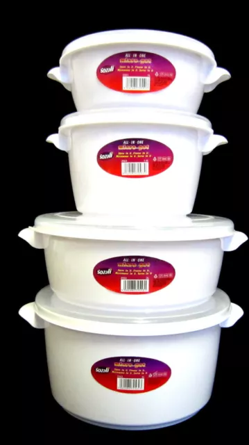 Micro-Pot Microwave in 4 Sizes Microwave Plastic Pot Includes a Valve to open