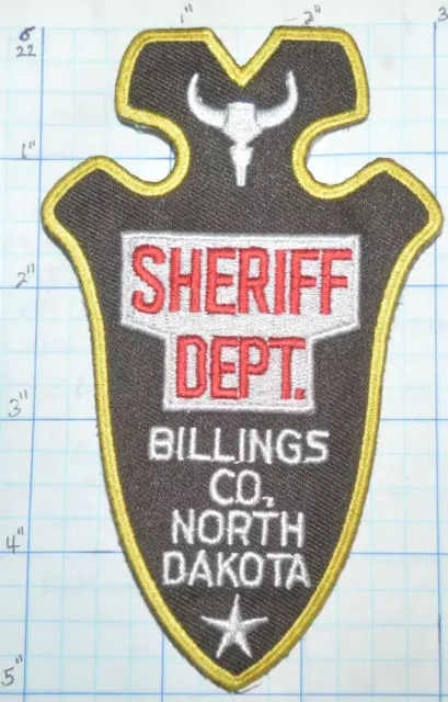 North Dakota, Billings County Sheriff Dept Patch