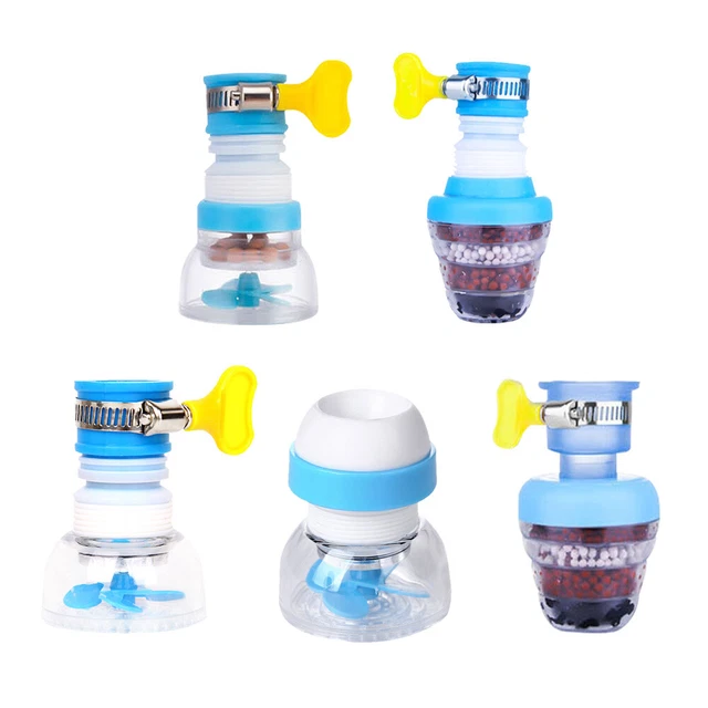 Kitchen Faucet Filter Purifier with Active Minerals Splash-Proof Water Saver Kit