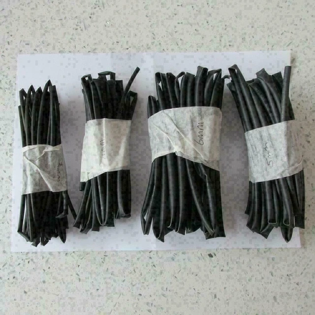 4 x 1 meter lenghts heat shrink tubing 3mm 4mm 5mm J7M8 6mm K4J2 Y7T6 R7.