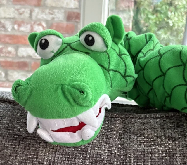 Toy R Us Only VINTAGE TOYS R Us Animal Alley Extra Long Green Dragon Plush Soft Toy ...