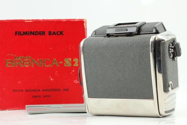 [Near MINT W/ Box] Zenza Bronica Film Back Magazine Holder S2 6x6 From JAPAN