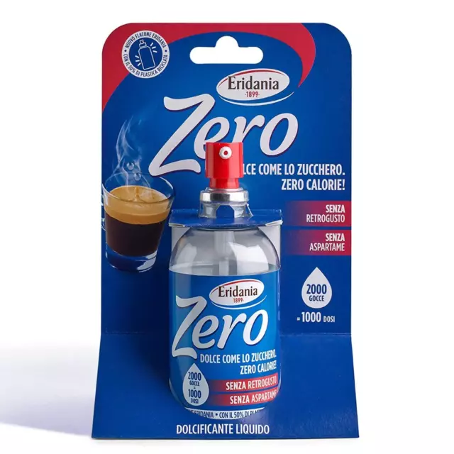 Dolcificante Liquido Zero Spray 2000 Gocce Eridania Bottiglietta da 100 ml