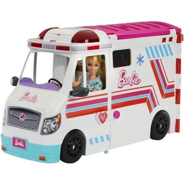 BARBIE-VEHICULE MEDICAL-COFFRET AMBULANCE et clinique et accessoires HKT79 EUR 108,00 - PicClick FR