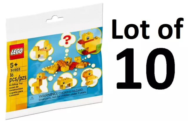 Party Favors Lot of 10: LEGO Set # 30503 Creator Build Your Own Animal SEALED