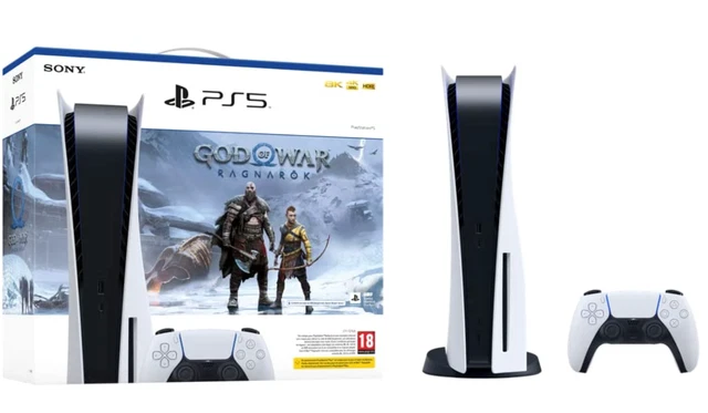 Pack Console PlayStation 5 Standard + God of War Ragnarok Manette sans fil DualS