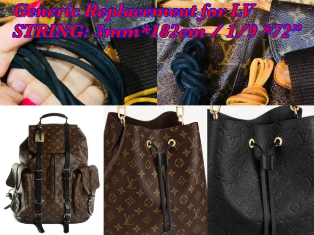 72 BLACK LEATHER DrawString String Fit Louis Vuitton Montsouris Backpack  NOE Bag EUR 18,49 - PicClick FR
