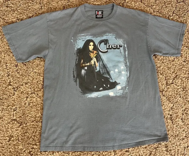 Vintage 1999 Cher Do You Believe Tour Shirt Adult XL 90s Giant Tag Band Tee